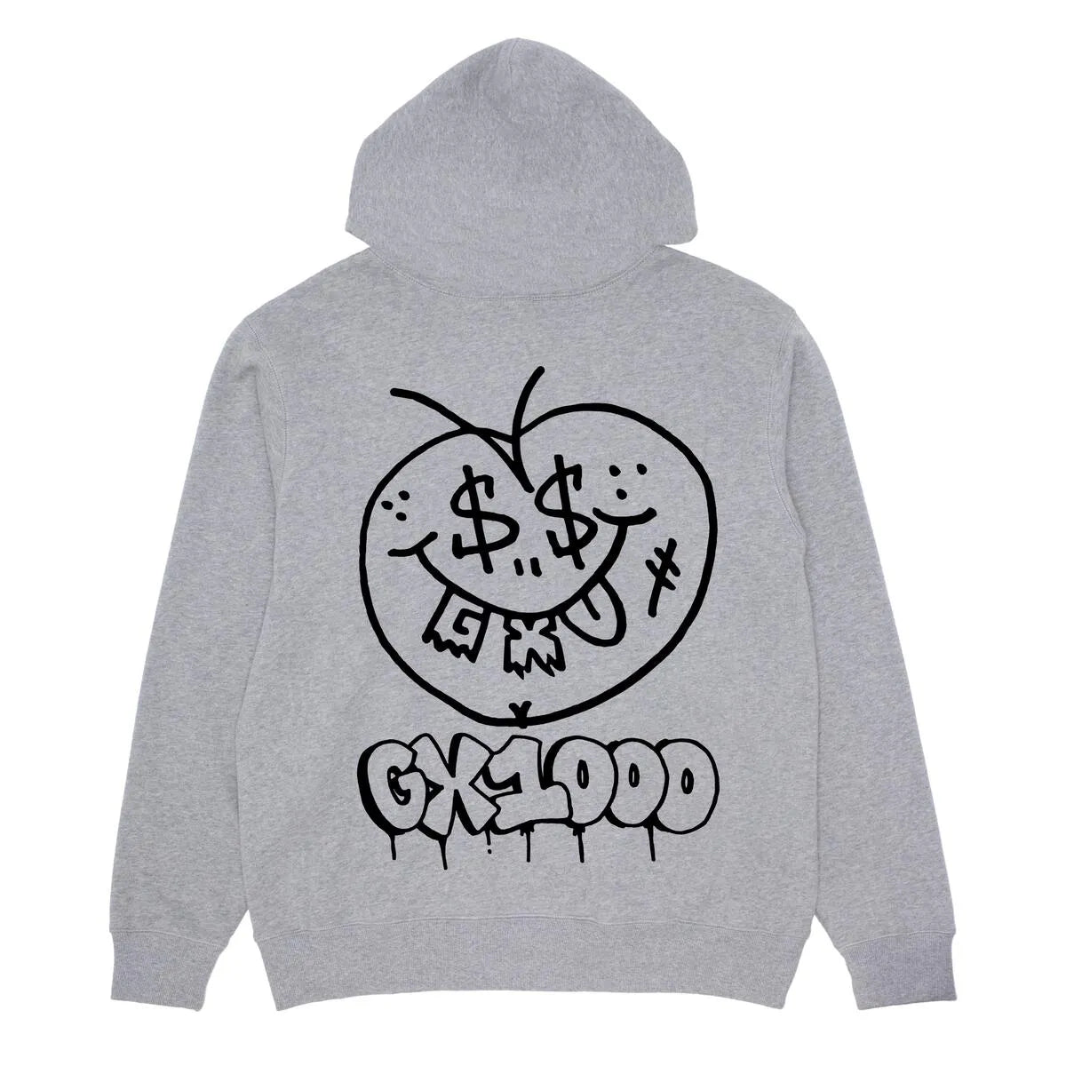 GX1000 Face Plant Hoodie Heather Grey - ARROW & BEAST