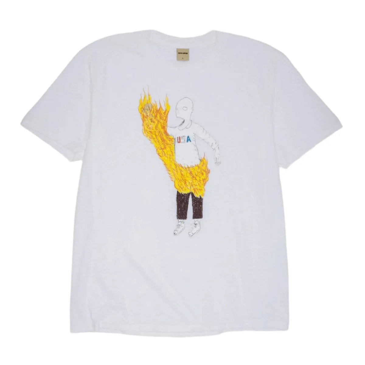 Fucking Awesome US T-Shirt White - ARROW & BEAST