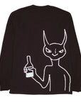Fucking Awesome Drunk Alien Long Sleeve Tee Black - ARROW & BEAST