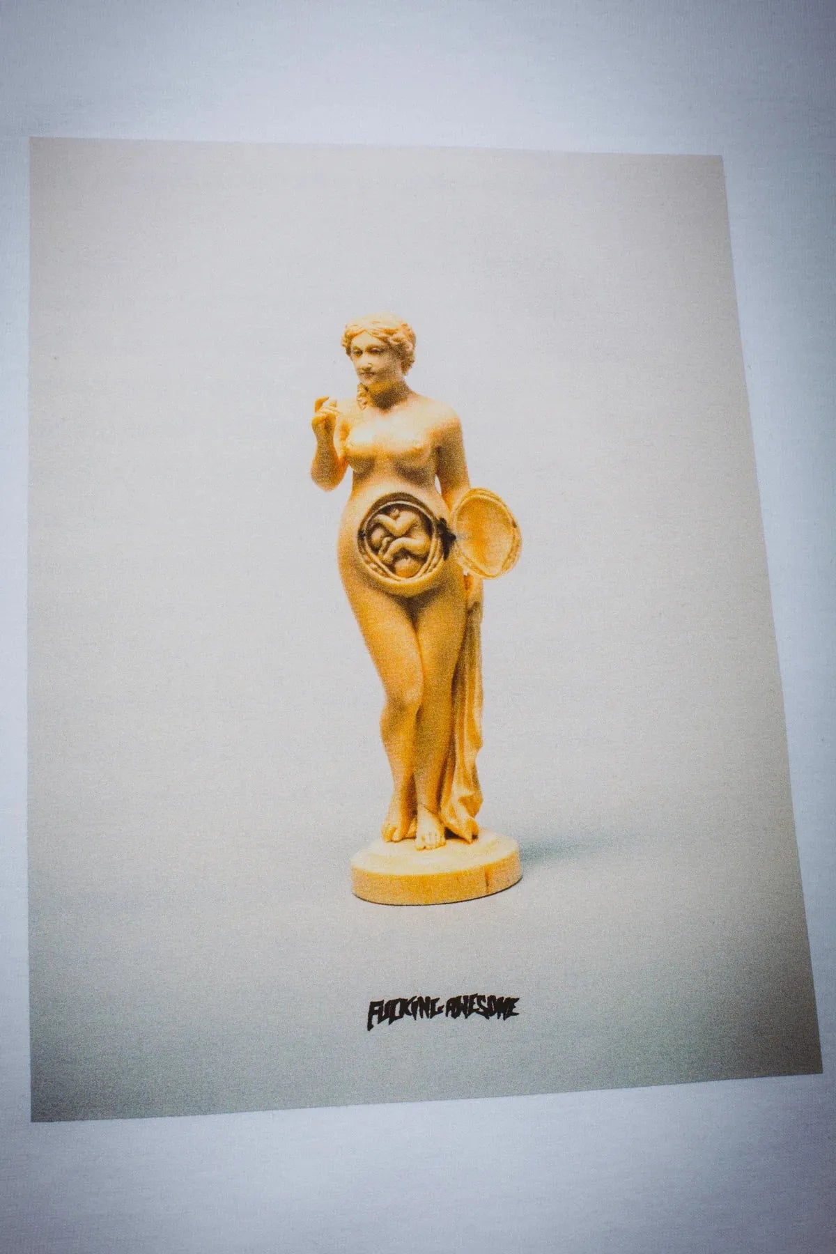 Fucking Awesome 2025 Statue Short Sleeve Tee White - ARROW & BEAST