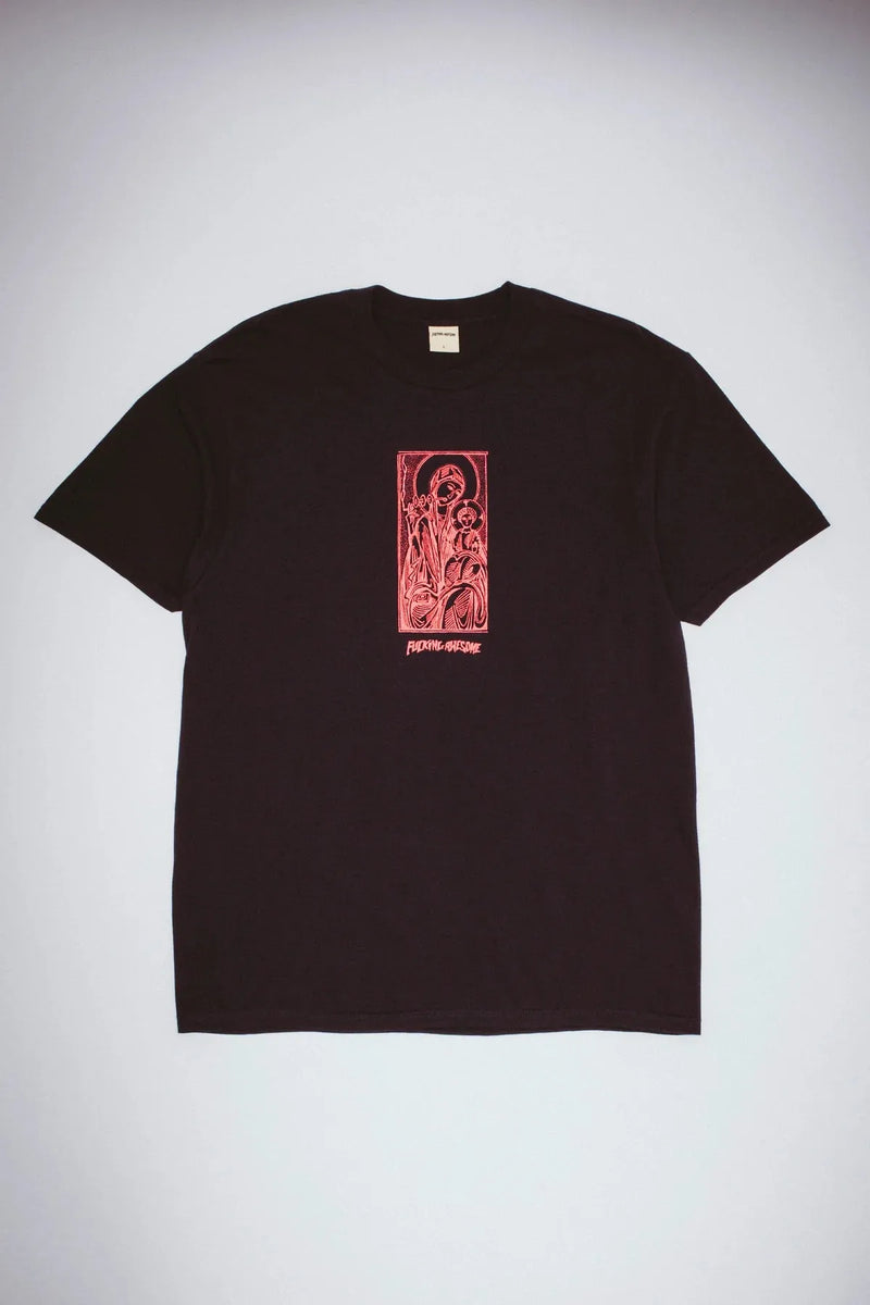 【FUCKING AWESOME】HATE THE PAIN AWAY SHORT SLEEVE BLUE CAMO Fucking Awesome Hate The Pain Away Short Sleeve Tee (Multi