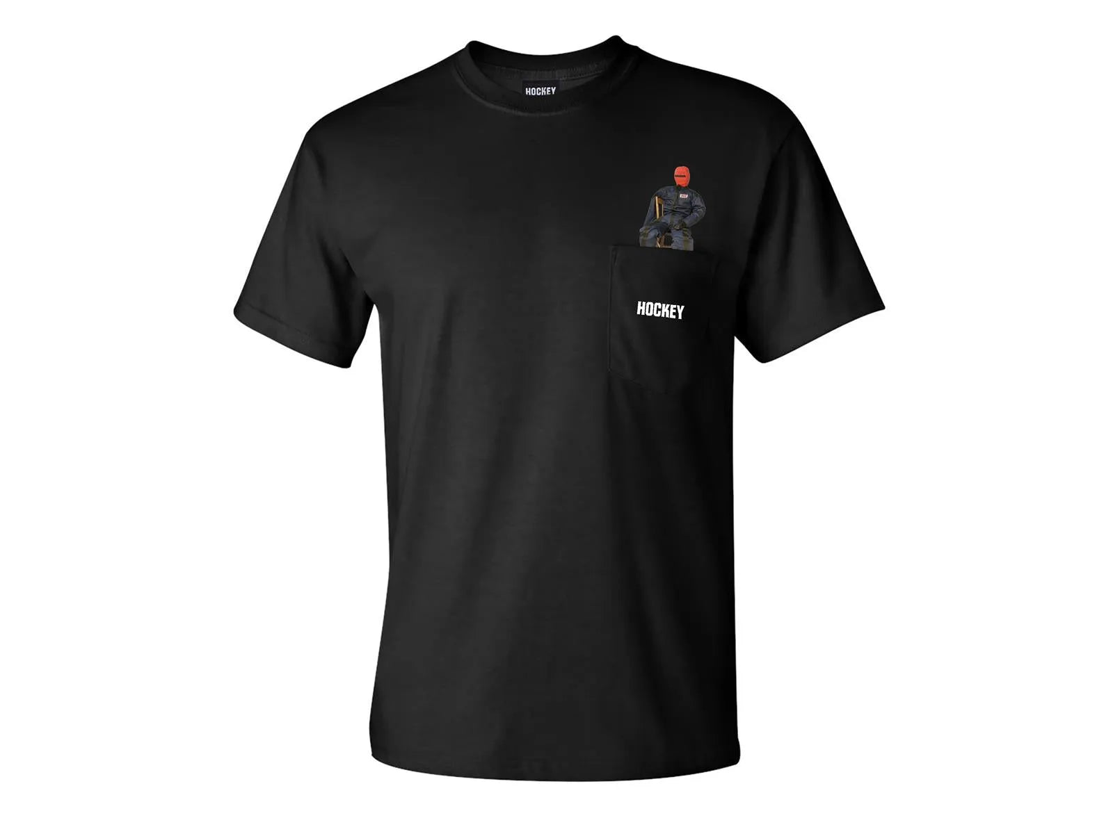 Hockey - Droid Pocket Tee Black - Black - ARROW & BEAST