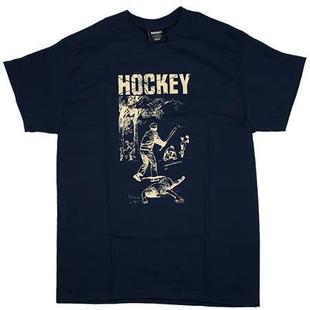 Hockey - Baseball Tee - Navy - ARROW & BEAST