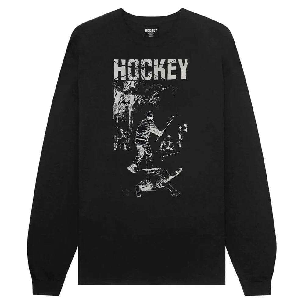 Hockey - Baseball L/S Tee - Black - ARROW & BEAST