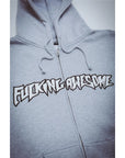 Fucking Awesome - Stamp Logo Zip Hoodie - Heather Grey - ARROW & BEAST