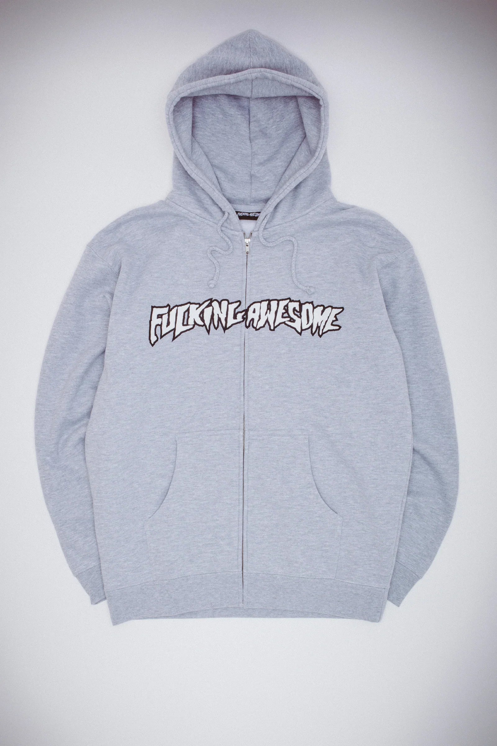 Fucking Awesome - Stamp Logo Zip Hoodie - Heather Grey – ARROW & BEAST