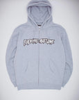 Fucking Awesome - Stamp Logo Zip Hoodie - Heather Grey - ARROW & BEAST