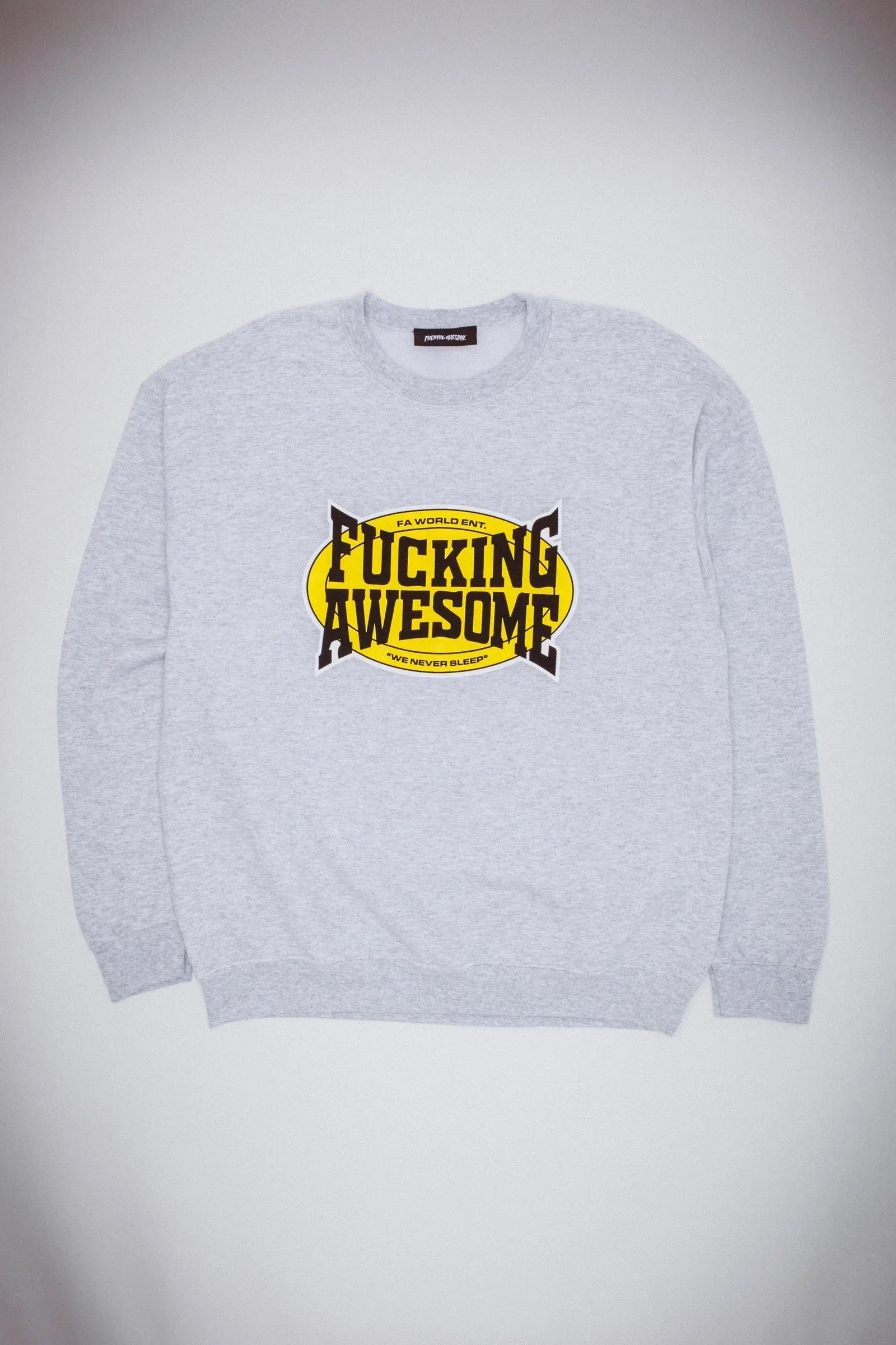 Fucking Awesome - KO Crewneck - Heather Grey - ARROW & BEAST
