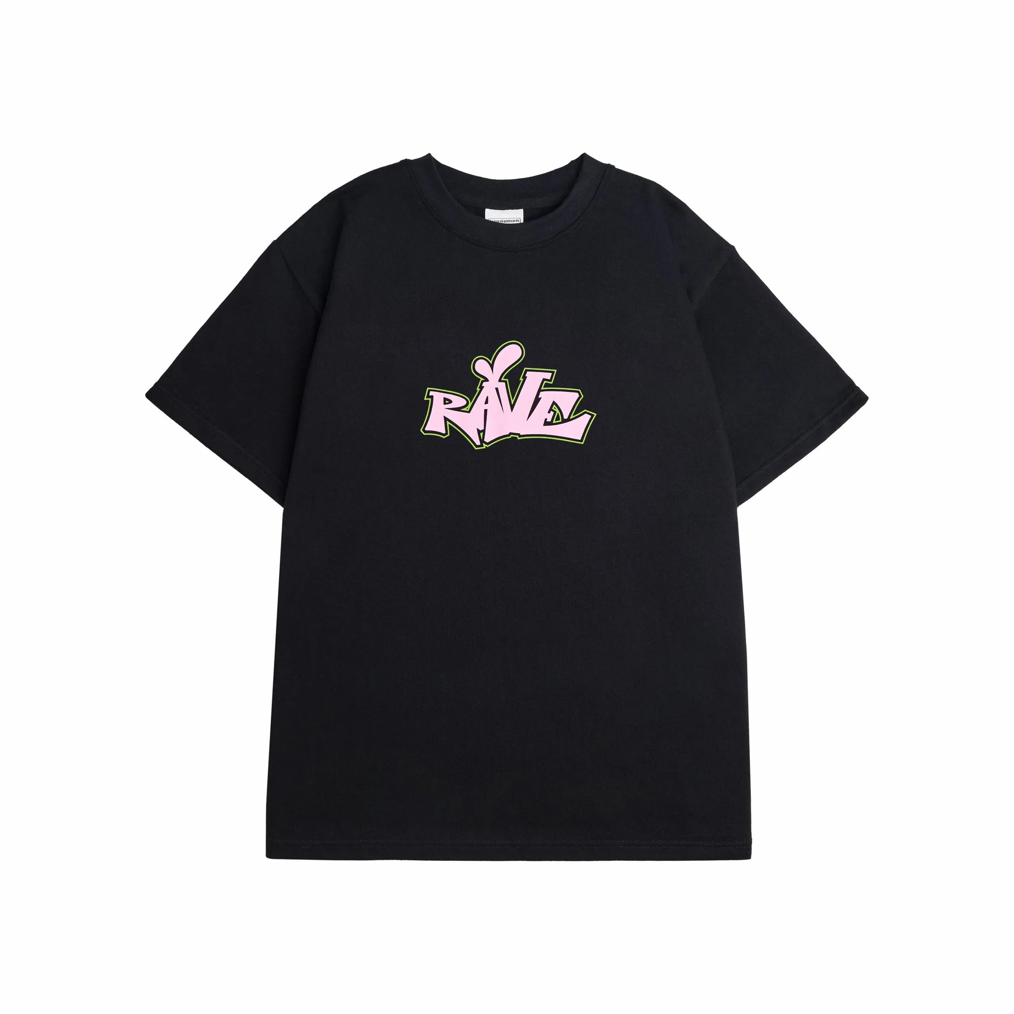 Rave Skateboards - DEKCIW tee - Black - ARROW & BEAST