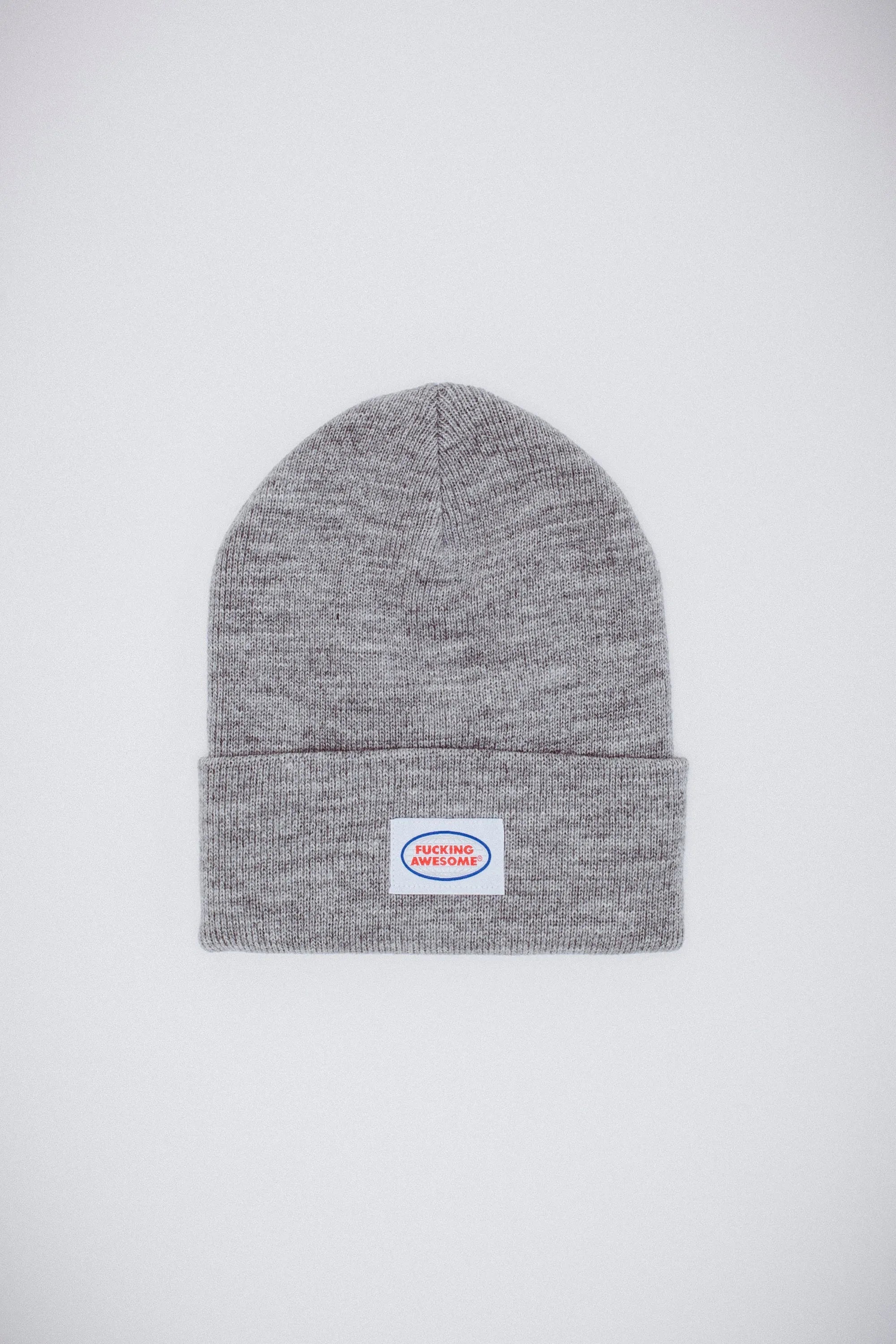 Fucking Awesome - Mechanic Cuff Beanie - Heather Grey - ARROW & BEAST