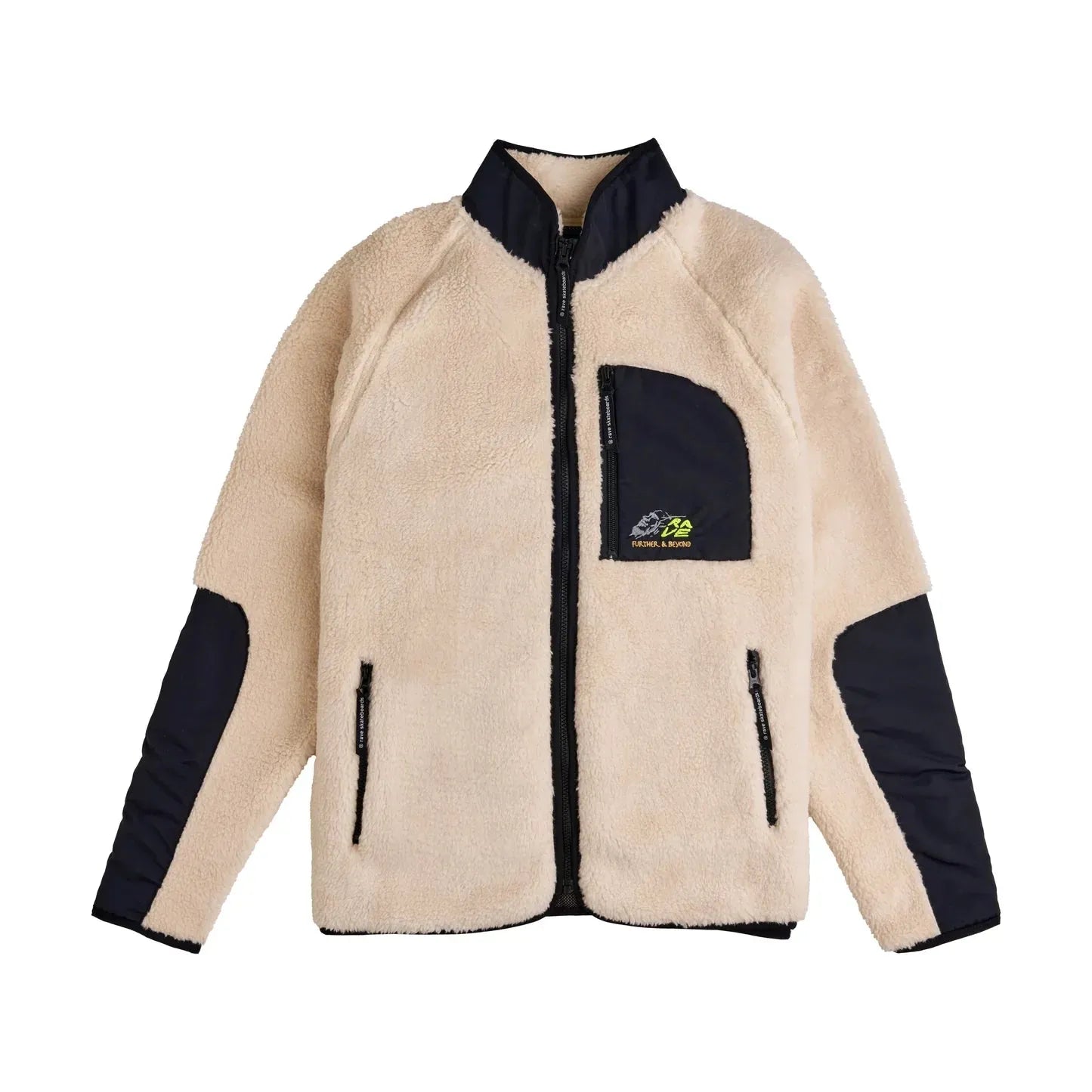 Rave Skateboards - F&B fleece jacket light sand - ARROW & BEAST