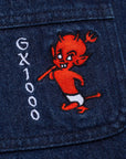 GX1000 Eband Denim Shorts Dark Denim Wash - ARROW & BEAST
