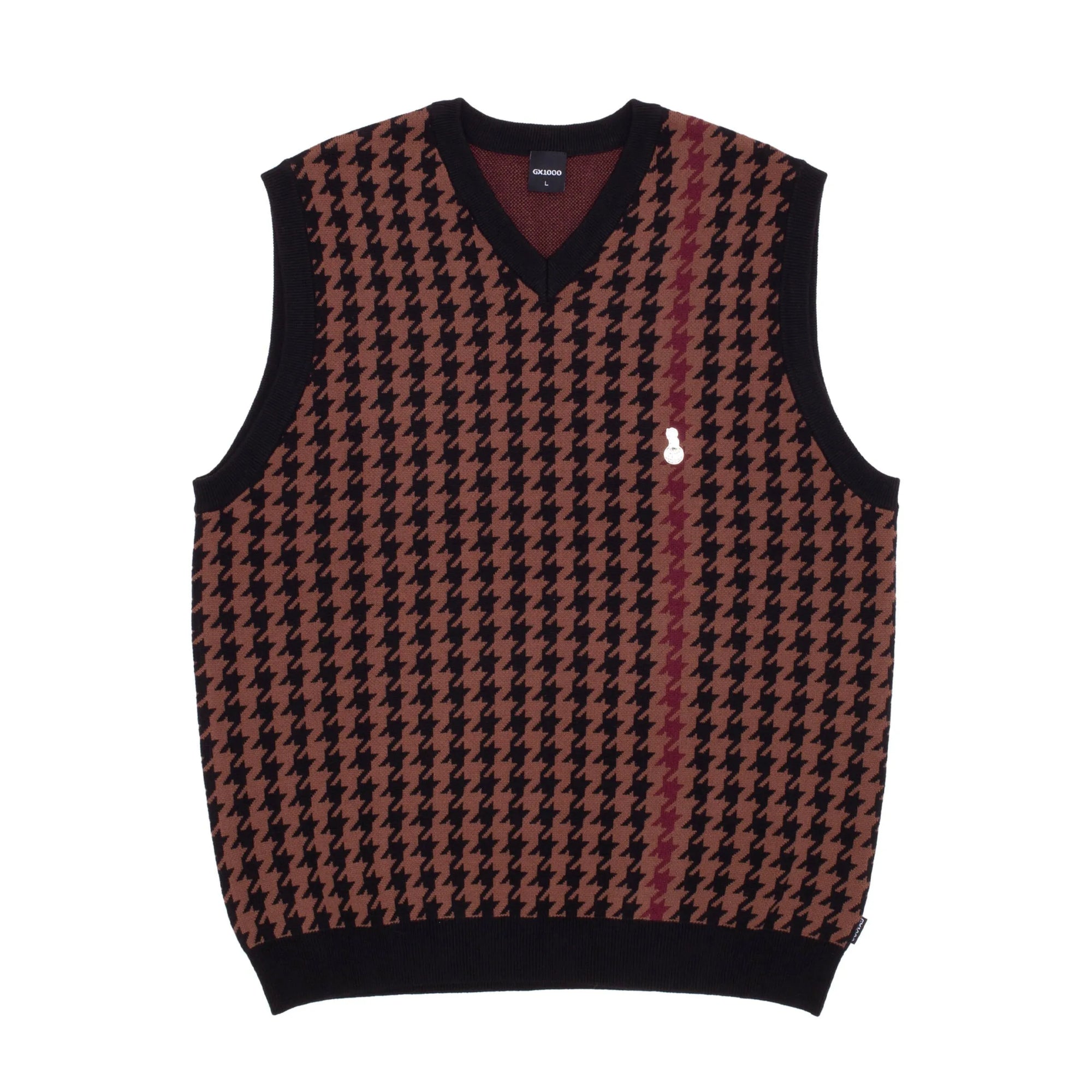 GX1000 Jacquard Knit Vest Brown - ARROW & BEAST