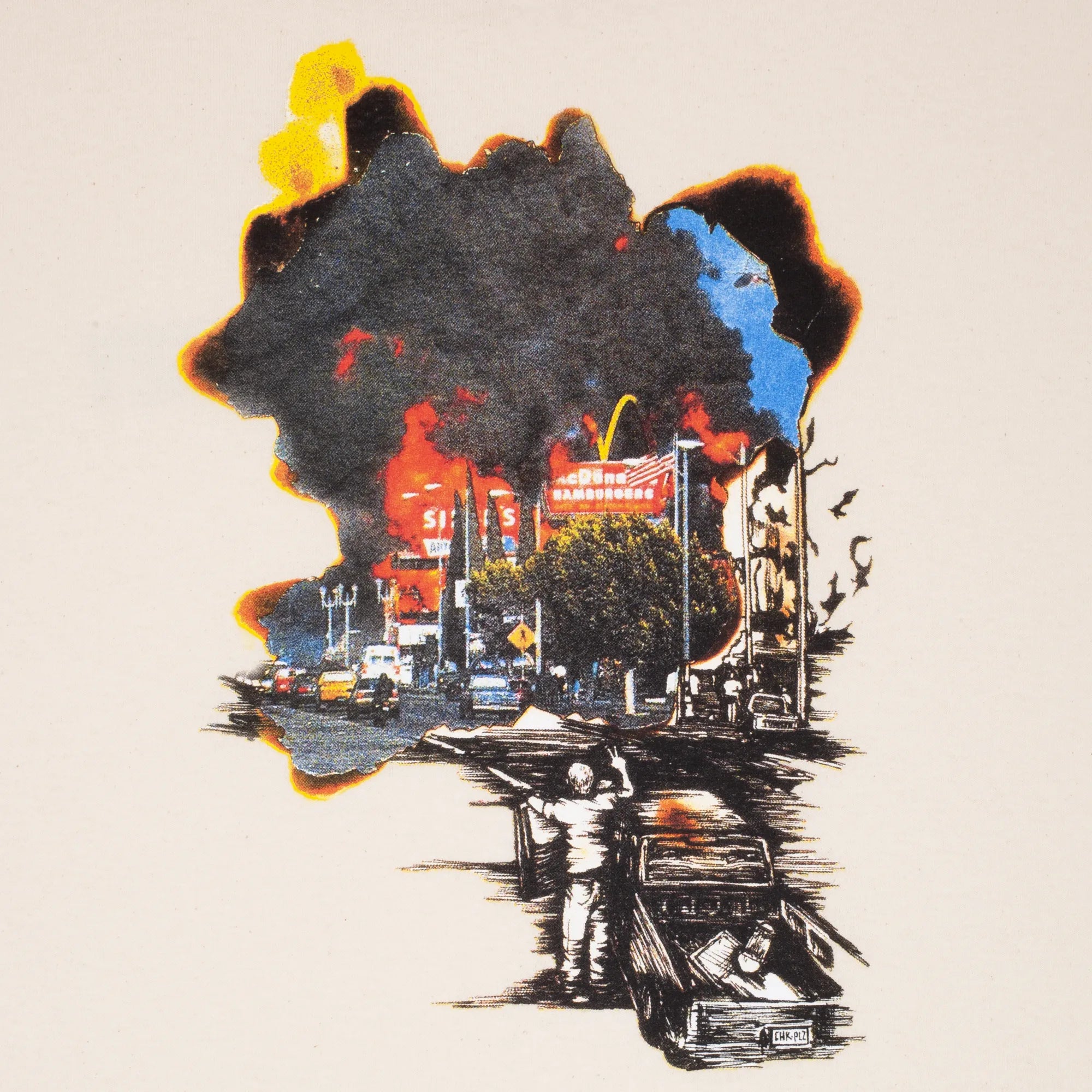 Hockey Skateboards - Tier One Tee - Natural - ARROW & BEAST