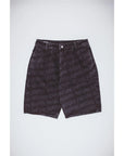 Fucking Awesome - Baggy Pleated Denim Laser Stamp Shorts - Black - ARROW & BEAST
