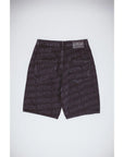 Fucking Awesome - Baggy Pleated Denim Laser Stamp Shorts - Black - ARROW & BEAST