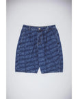Fucking Awesome - Baggy Pleated Denim Laser Stamp Shorts - Blue - ARROW & BEAST