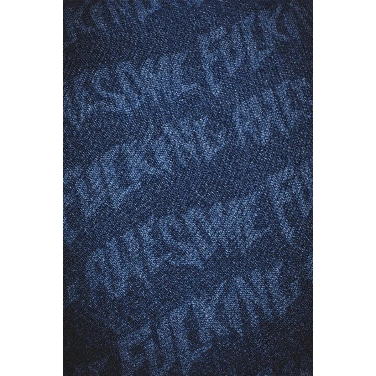 Fucking Awesome - Baggy Pleated Denim Laser Stamp Shorts - Blue - ARROW & BEAST