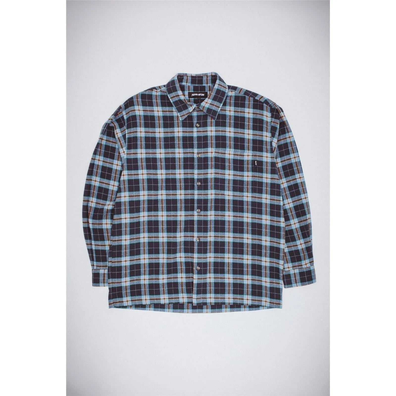 Fucking Awesome - Lightweight Flannel - Blue Plaid - ARROW & BEAST