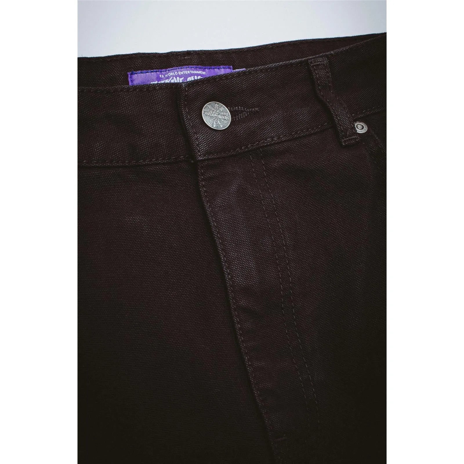 Fucking Awesome - Canvas Double Knee Short - Black - ARROW & BEAST