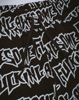 Fucking Awesome - AOP Stamp Sweatshorts - Black/White - ARROW & BEAST