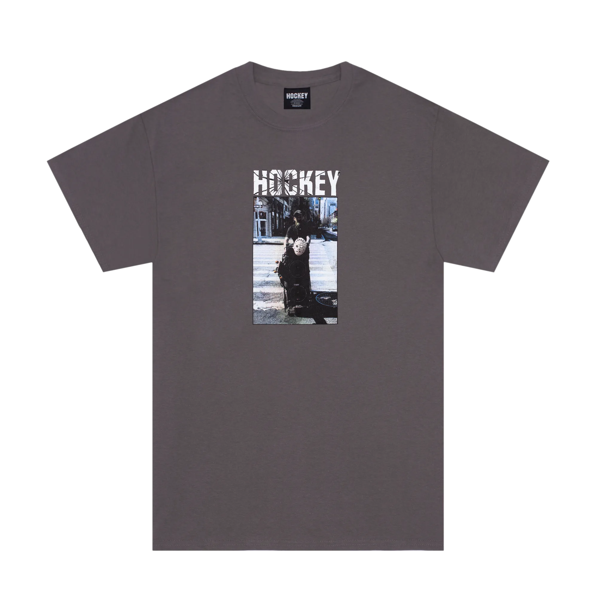 Hockey Skateboards - Crosswalk Tee - Charcoal - ARROW & BEAST