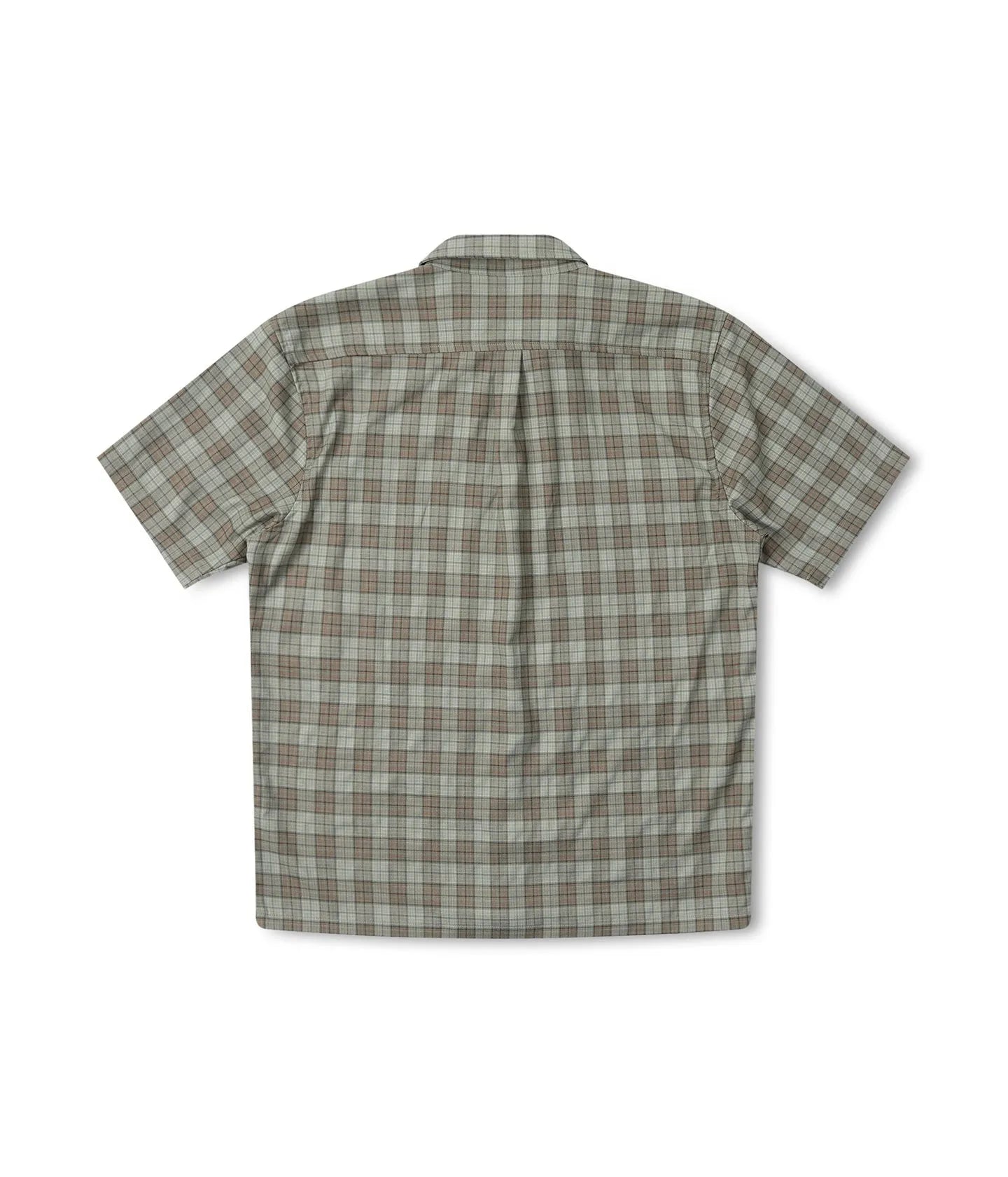 Former Merchandise - MANNERS CHECK SS SHIRT - GREEN BROWN - ARROW & BEAST