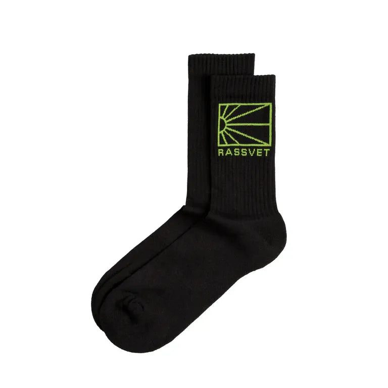 Rassvet Logo Socks Black - ARROW & BEAST