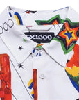 GX1000 - Panda Sex Rayon Button Down White - White - ARROW & BEAST