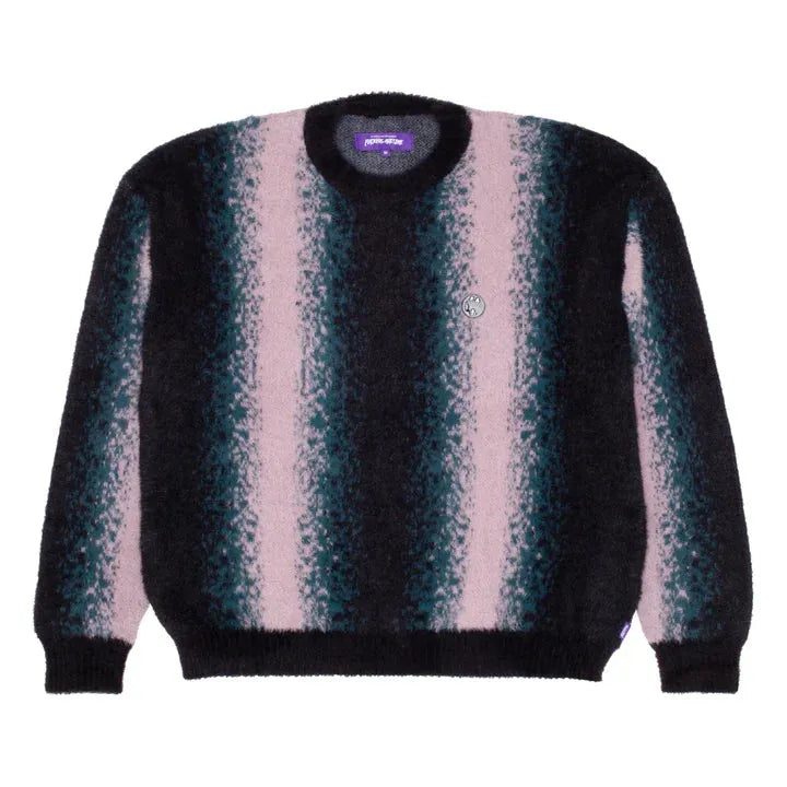 Fucking Awesome - Faux Hairy Crewneck - Black/Teal/Pink - ARROW & BEAST