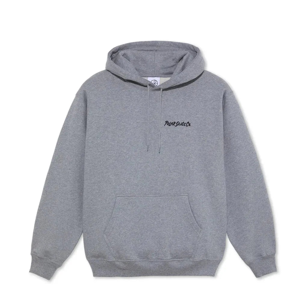 Polar Skate Co. Dave Hoodie Yoga Trippin Heather Grey - ARROW & BEAST