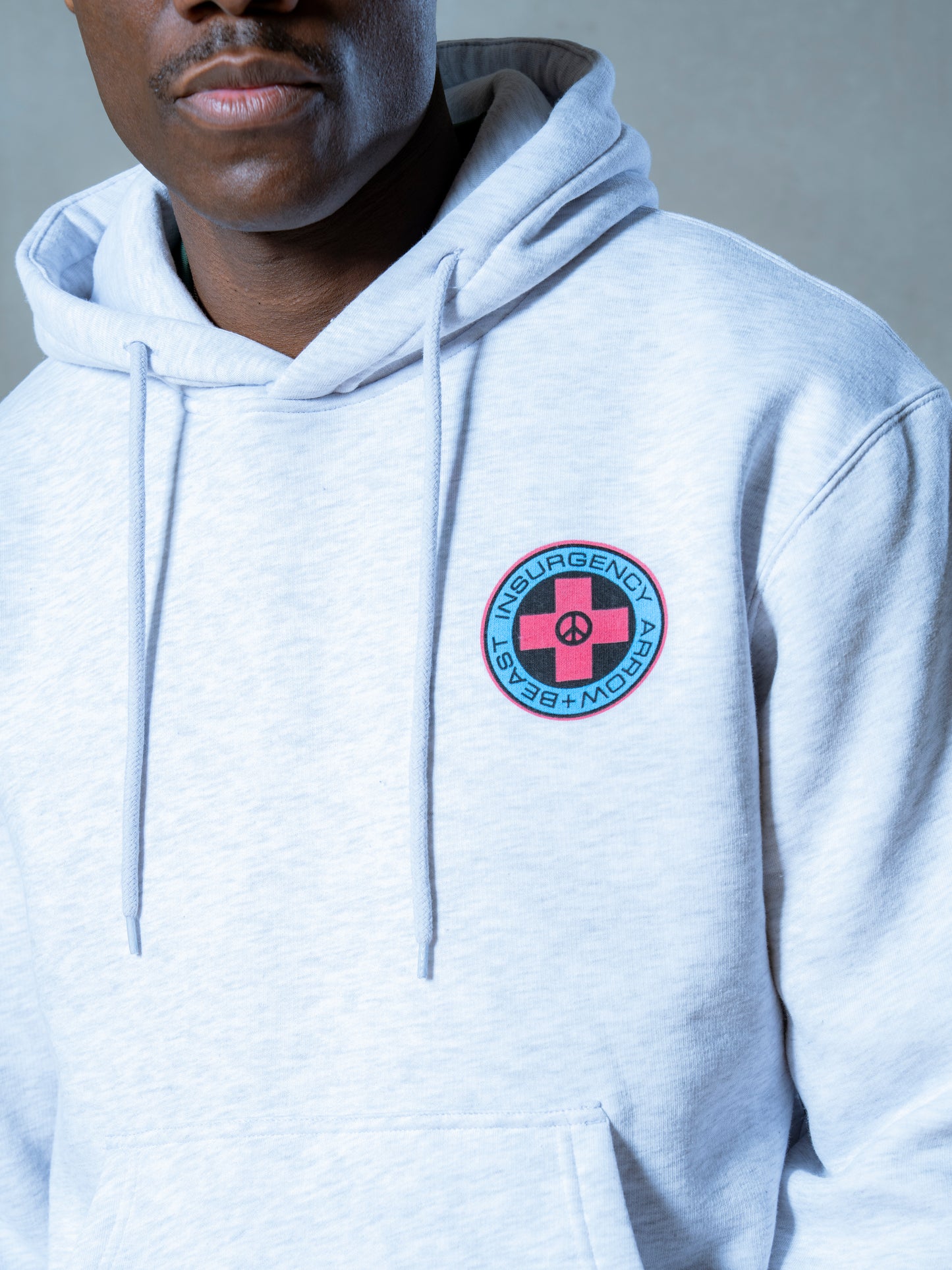 Arrow & Beast Insurgency Hooded Sweatshirt Heather Grey