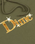 Dime MTL Shiny Hoodie Dark Olive