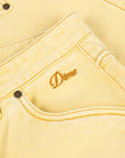 Dime MTL Carpenter Denim Shorts Lemon