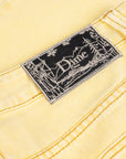 Dime MTL Carpenter Denim Shorts Lemon
