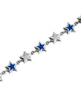 TwoJeys Enameled Stars Bracelet Blue