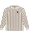 Metalwood Studio Ribbed LS Polo Tan