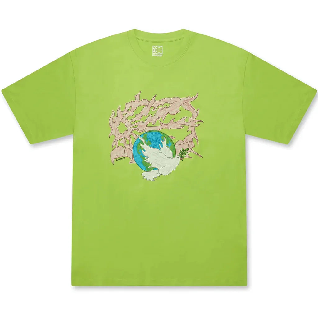 Rassvet Dove Peace Tee Yellow - ARROW & BEAST