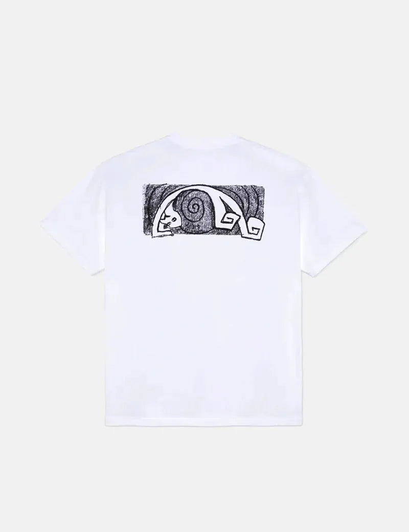 Polar Skate Co. Yoga Trippin Tee White - ARROW & BEAST