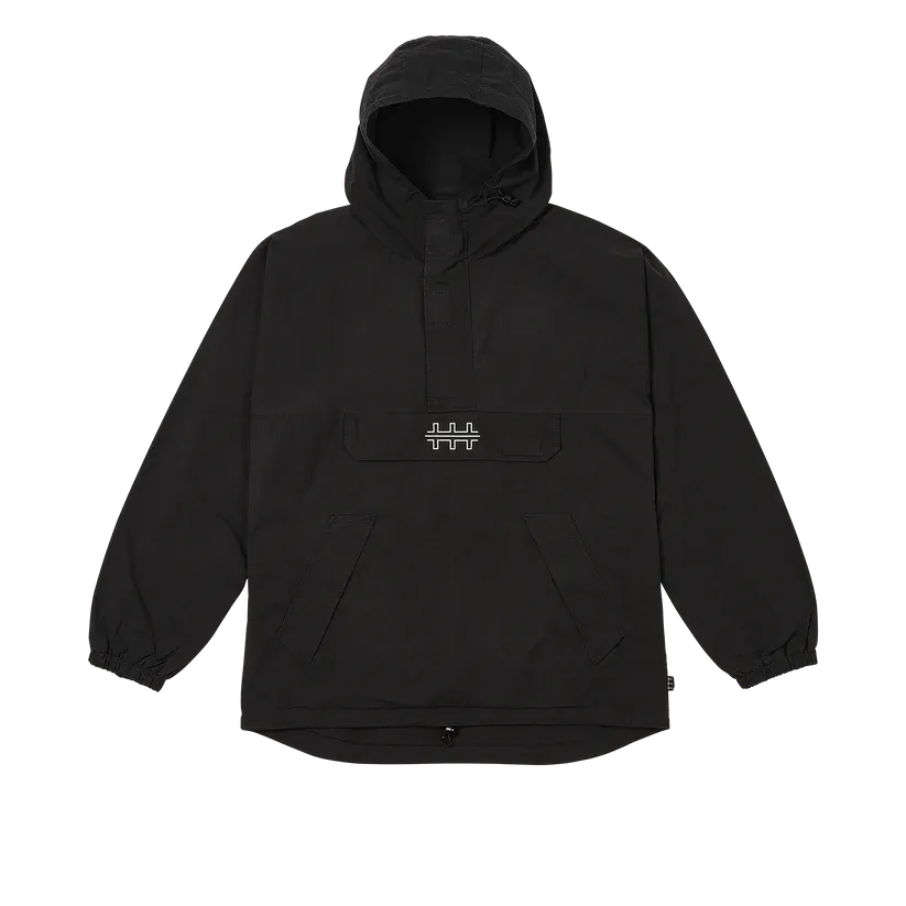 The Trilogy Tapes TTT Pulse Hooded Jacket Black - ARROW & BEAST