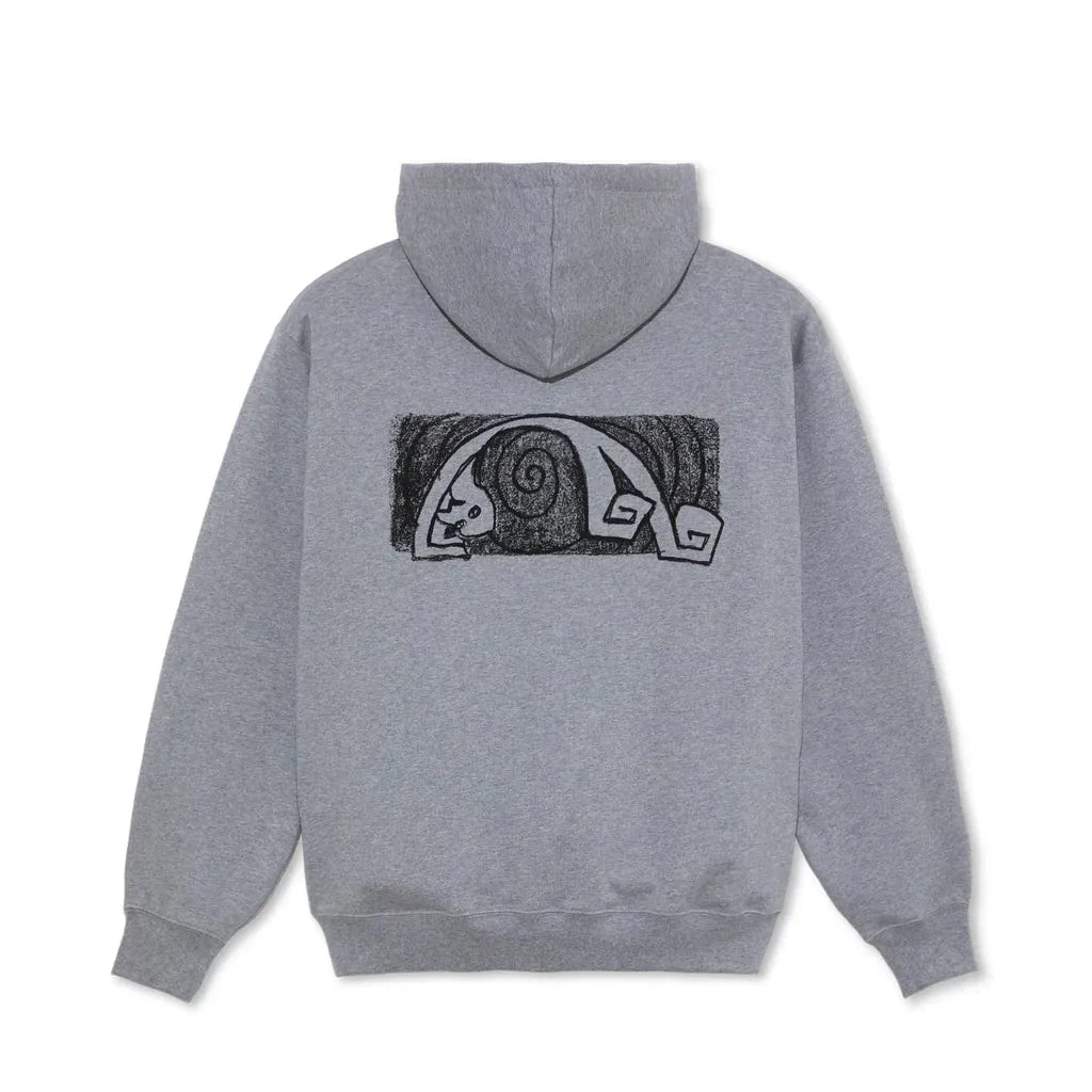Polar Skate Co. Dave Hoodie Yoga Trippin Heather Grey - ARROW & BEAST