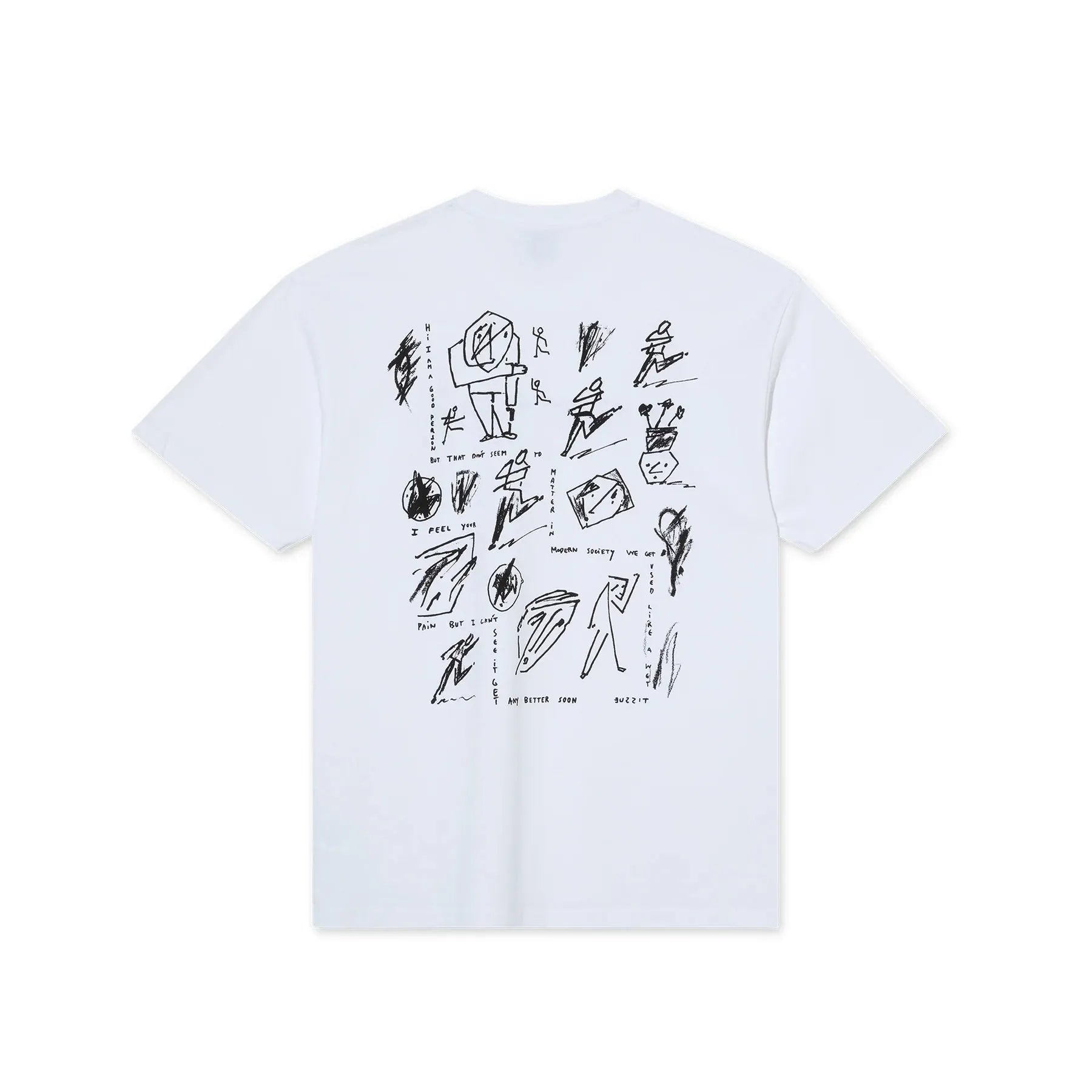 Polar Skate Co. - Sad at Times Tee (White) - ARROW & BEAST