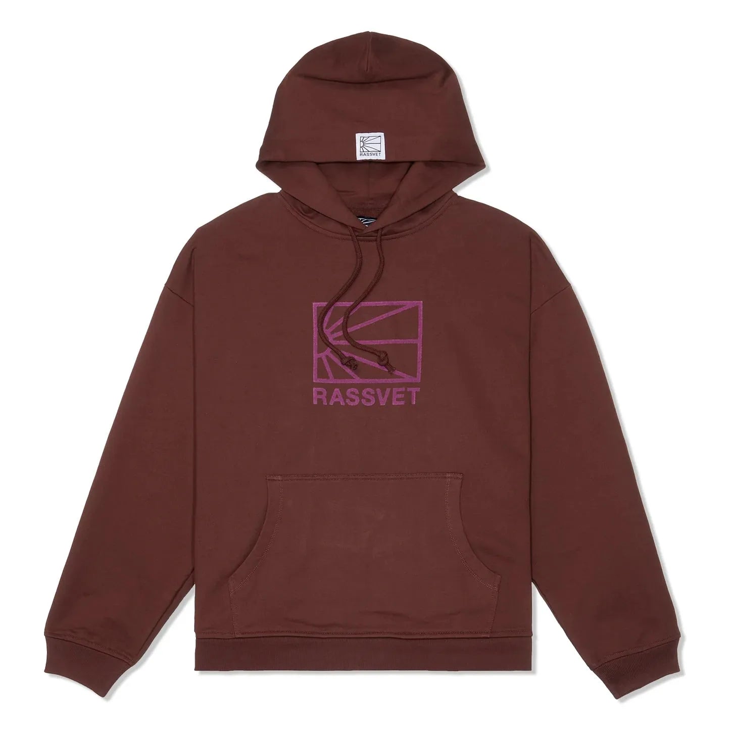Rassvet Logo Hoodie Burgundy - ARROW & BEAST