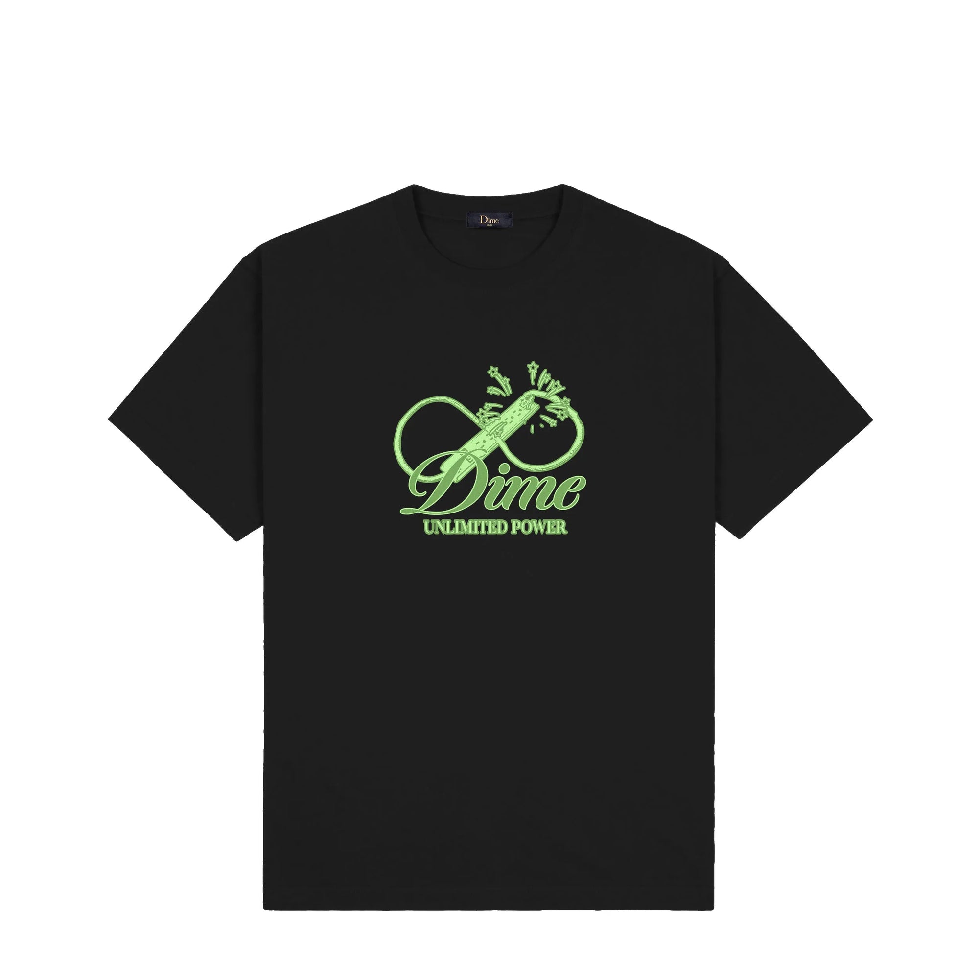 Dime MTL Cursive Power Tee Black - ARROW & BEAST