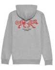 Arrow & Beast x Grotesque Zip Hoodie Heather Grey - ARROW & BEAST