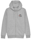 Arrow & Beast x Grotesque Zip Hoodie Heather Grey - ARROW & BEAST