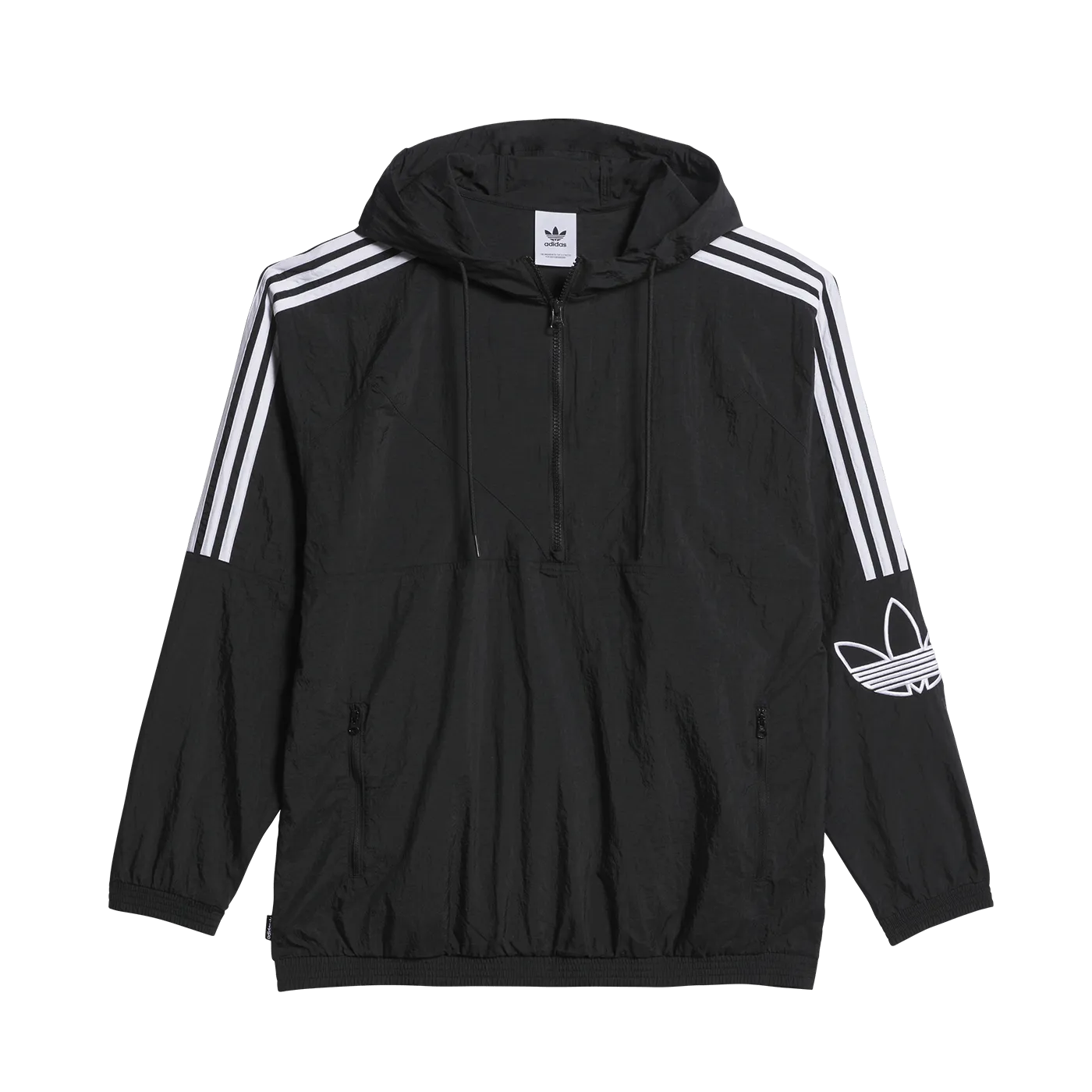 adidas Skateboarding CL Anorak Jacket Black - ARROW & BEAST
