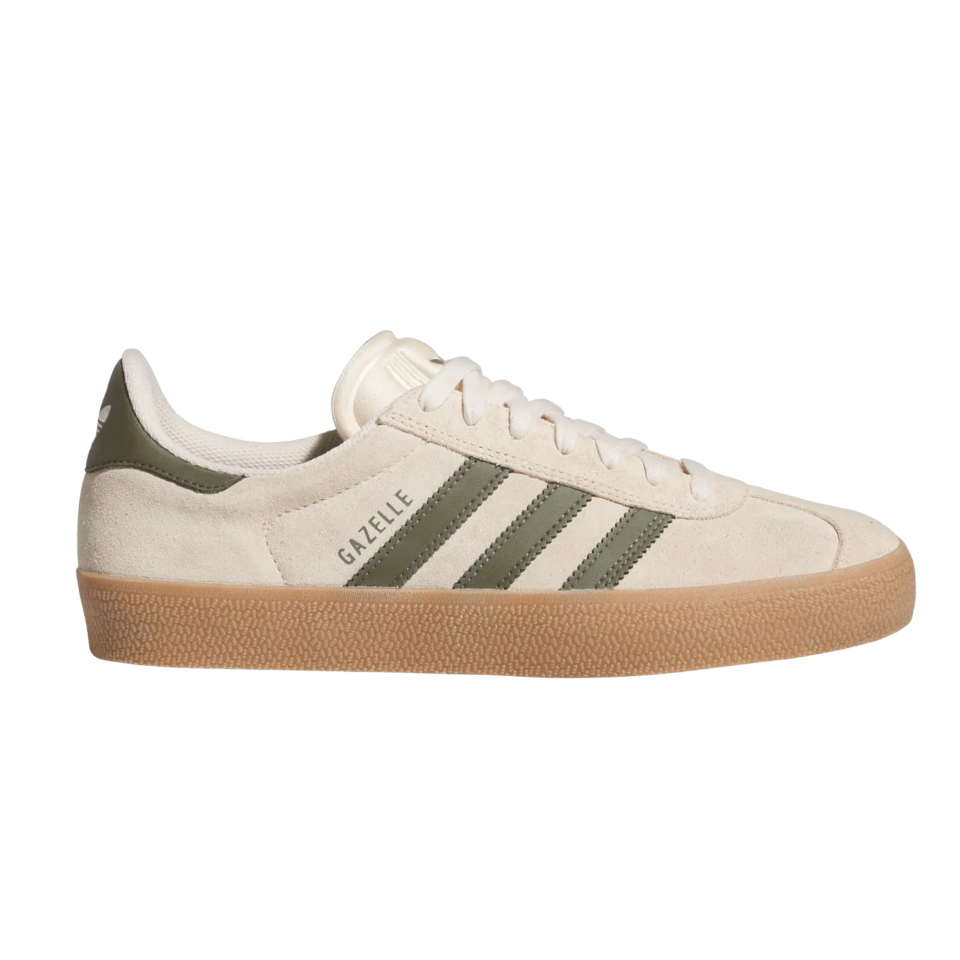 adidas Skateboarding Gazelle ADV Shoe Ecru Tint Olive IH3351 ARROW BEAST