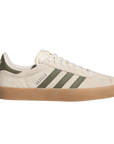 adidas Skateboarding Gazelle ADV Shoe Ecru Tint Olive ONLINE ONLY - ARROW & BEAST