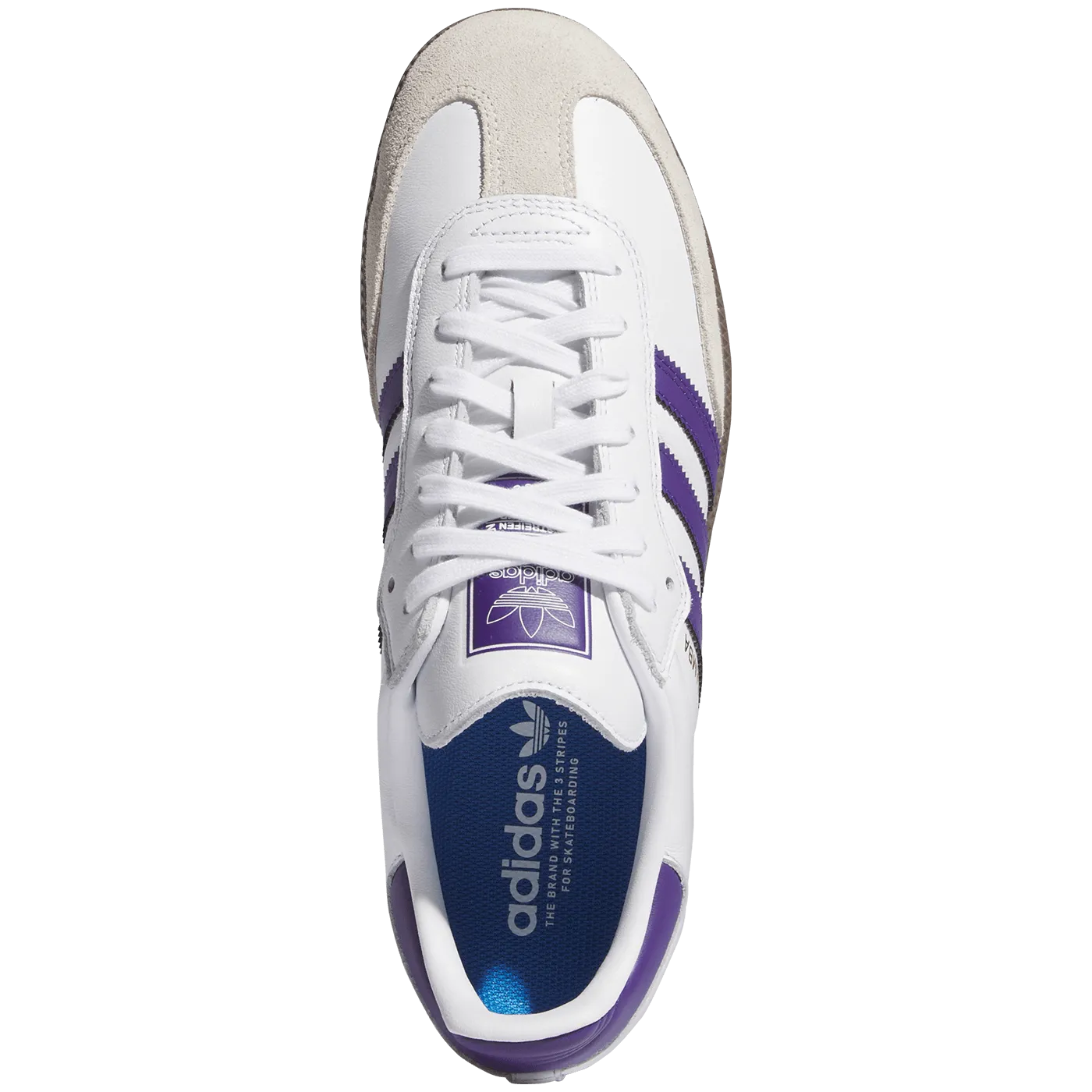adidas Skateboarding Samba Cloud White Collegiate Purple IE6613 - ARROW & BEAST